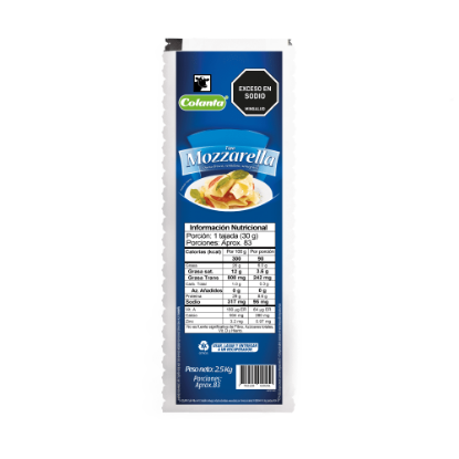 Queso Tipo Mozzarella Colanta Bloque X 2500 g