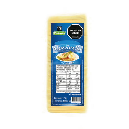 Queso Tipo Mozzarella Colanta Tajado X 2000 g