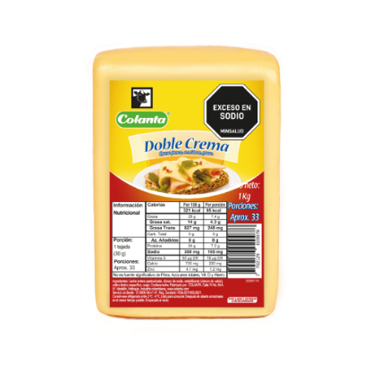 Queso Doble Crema Colanta X 1000 g