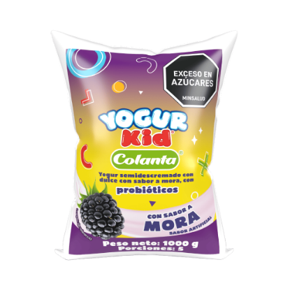 Yogur Kid Mora Colanta Bolsa x 1000 g