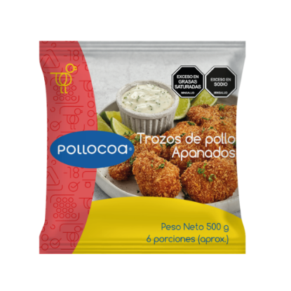 Imagen de Trozos de pollo apanados PolloCoa X 500 g