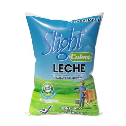Leche UHT Descremada Colanta Bolsa X 900 ml