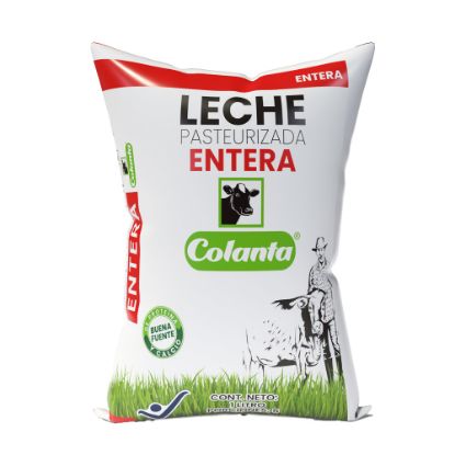 Leche Pasteurizada Entera Colanta Bolsa X 1000 ml