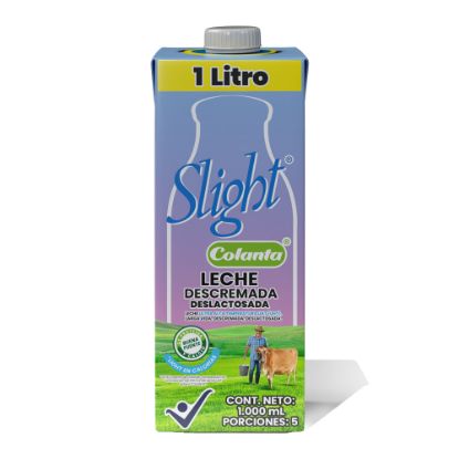 Leche UHT Slight Deslactosada Descremada Colanta Caja X 1000 ml