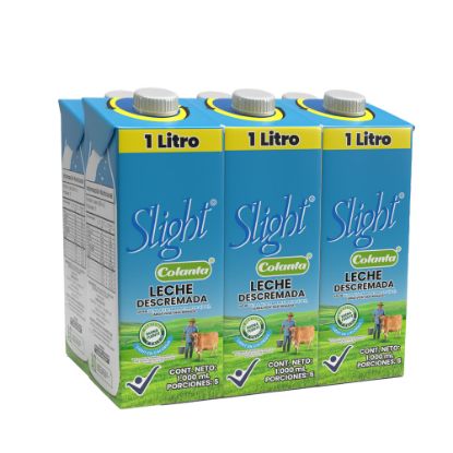 Leche UHT Descremada Colanta Caja X 1000 ml X 6 U