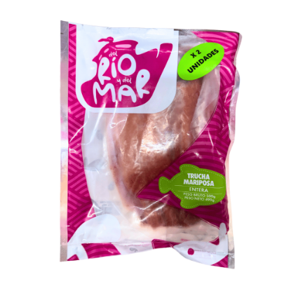 Trucha en Mariposa al vacío Del Río y Del Mar X 500 g